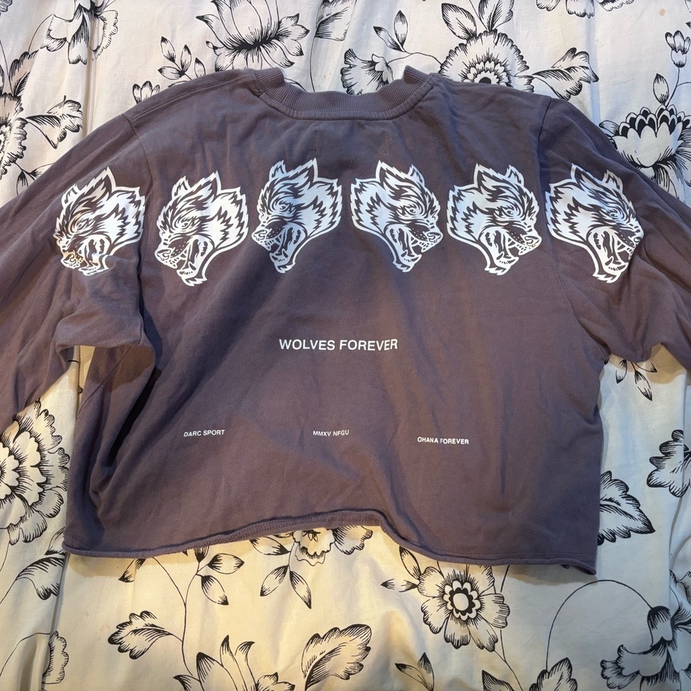 Darc Sport Gray Wolves Forever Crop Top